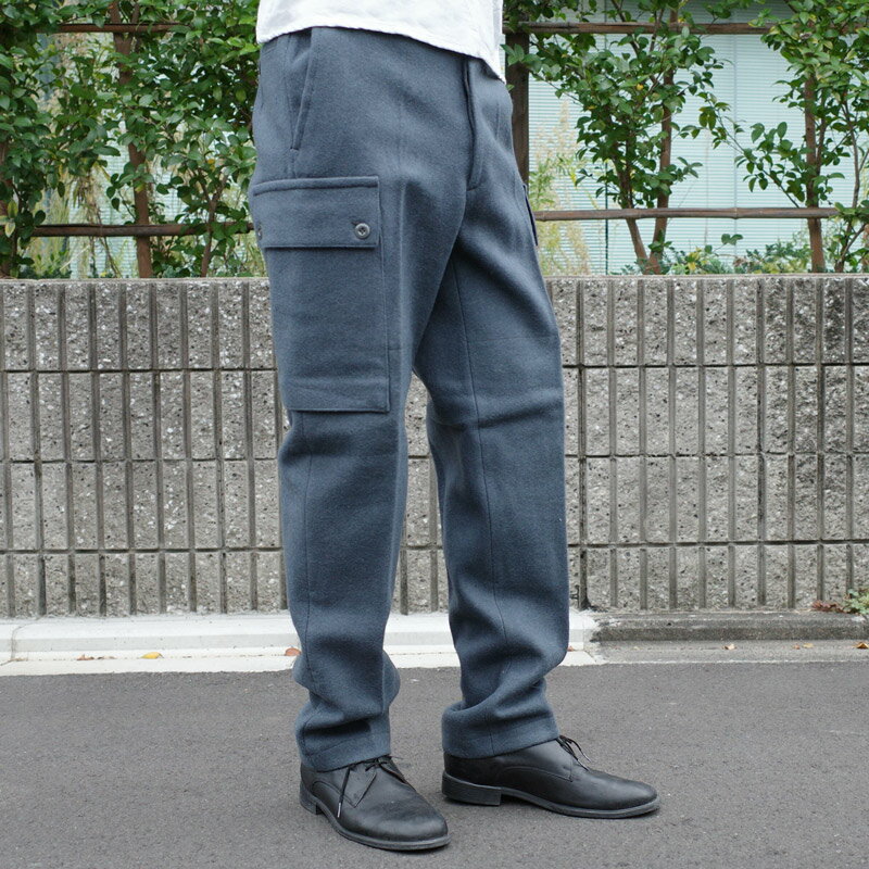 フィンランド軍 ウール フィールドパンツ ブルーグレー デッドストック PP322NN コンバット ウィンター 冬 保温 防寒 厚手 トラウザーズ ボタンフライ 実物ミリタリー 軍モノ 軍物 戦闘服