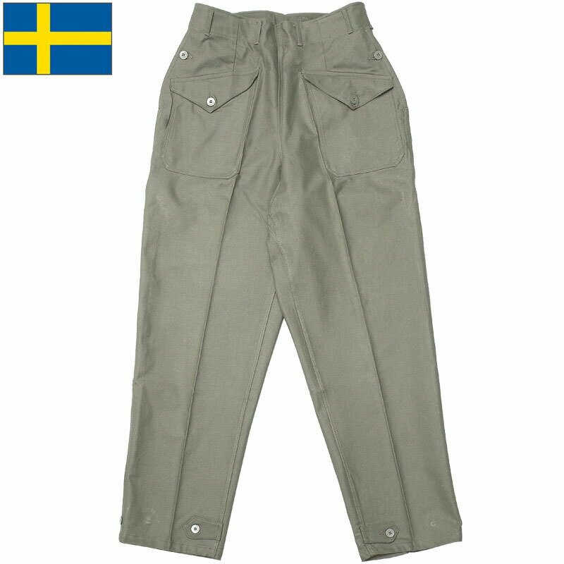 樂天商城 - スウェーデン軍 ランチ ワークパンツ グレー デッドストック PP330NN SWD 男性 女性 ズボン ワーカー 綿 コットンツイル 軍パン 実物ミリタリー 軍物 軍モノ