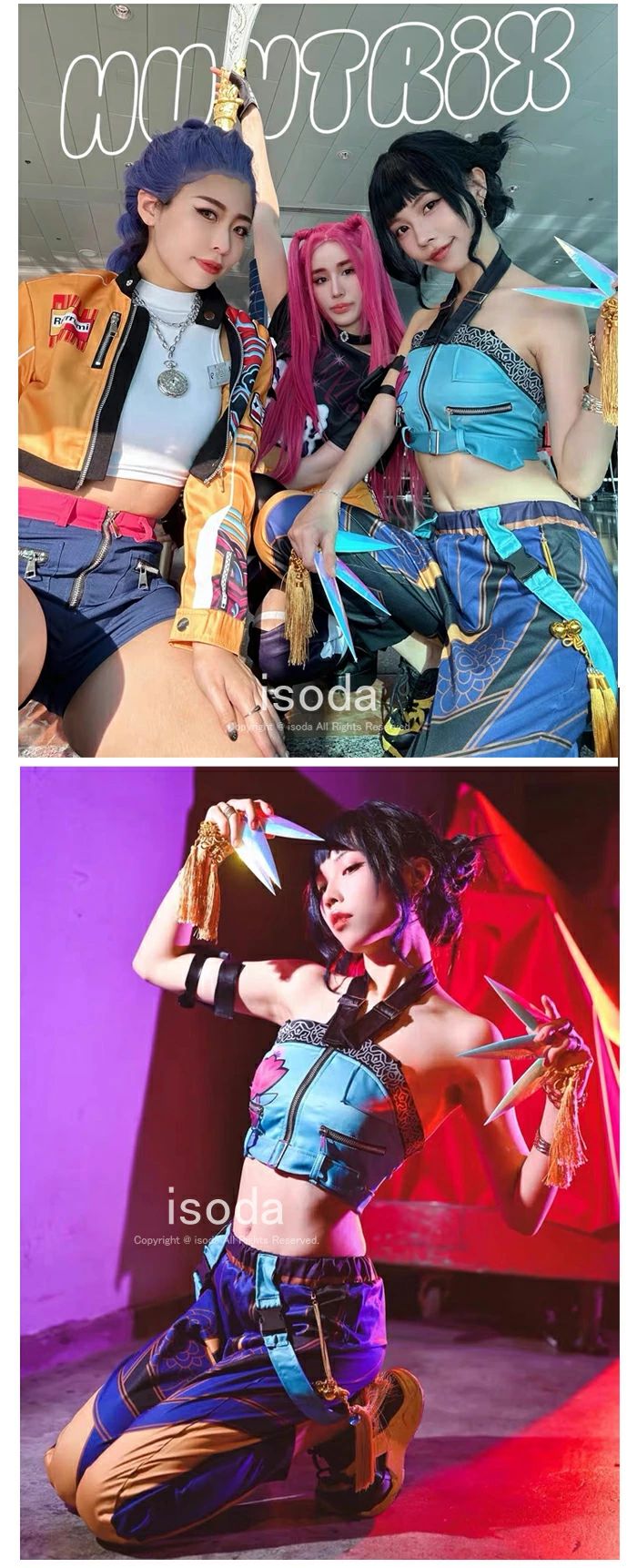 【送料無料】ハロウィン コスプレ 衣装 K-POP ガールズ ルミ ミラ ゾーイ 仮装 デーモン ハンター コスチューム レディース 子供 魔女 コスチューム ゲーム 女性 レディース キャラクター ステージ衣装 コスプレ衣装 変装 イベンド 文化祭 学園祭 漫遊展 seadiary-10011021 Seadiary 楽天市場店 サンプル画像2