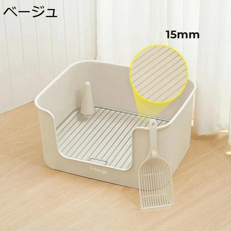 犬トイレ犬砂トイレボックス犬用トイレ囲いワイド深いトイレ柱付きはみ出し防止犬...