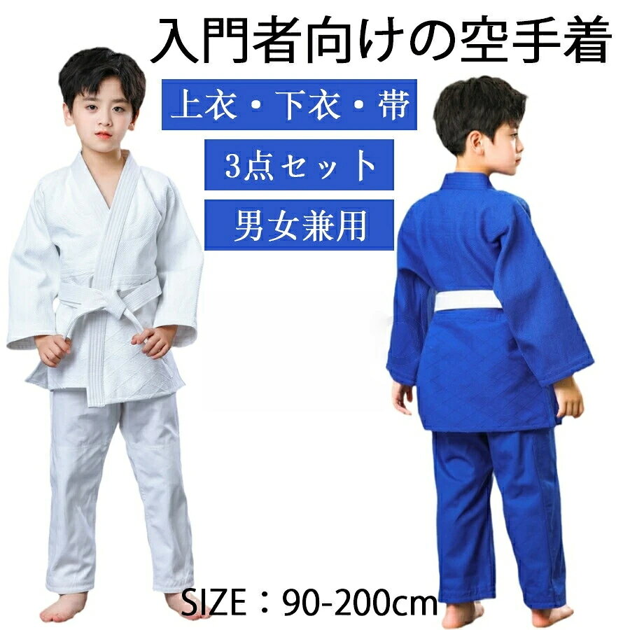 柔道着 授業用 中学 青 白 柔道 上下セット 高校生 子供 大人 キッズ 綿 柔道衣 授...