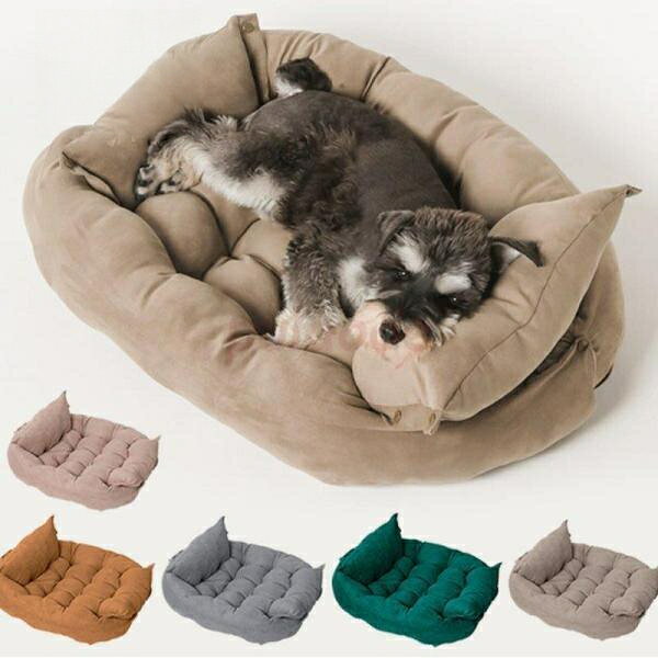 ペットベッド 犬 猫 クッション マット 3way 敷物 ドッグ 品 犬 キャット 寝具 オールシーズン用 洗える [素材／材質] ポリエステルカラーについて 生産ロットにより柄の出方や色の濃淡が多少異なる場合がございます。 お使いのモニターや撮影時の光の加減などにより 画像と実際の商品のカラーが若干異なる場合もございます。サイズについて 測り方により誤差が生じる場合がございます。 同じサイズでもカラーやデザインによって大きさが異なる場合もございます。衣類?バッグ等、縫製品について 縫製が甘い?雑?糸の始末ができていない等が見受けられる場合もございます。