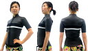 【ハーフタッパー フロントジップ タイプ】ウエットスーツ クラシック レディース選べるカラー 生地 厚さ 2mm 3mm ウェットスーツ ジャケット ラバー スキン 半袖 女性用 オーダー サーフィン ポイントカラー 1色無料 夏 海
