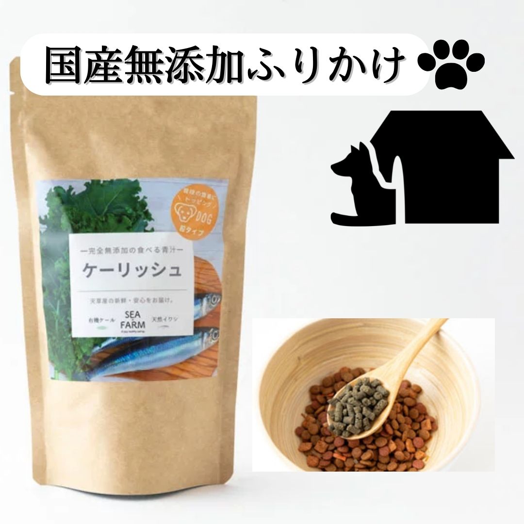 犬用食べる青汁【有機JAS認証ケール使用】完全無添加 ケーリッシュ 粒タイプ 120g