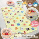 アンパンマン ポーチ付き ひざ掛け毛布 70×100cm かわいい ドキンちゃん バイキンマン コキンちゃん お昼寝毛布 膝掛け 収納 ひざ掛け 暖かい コンパ...