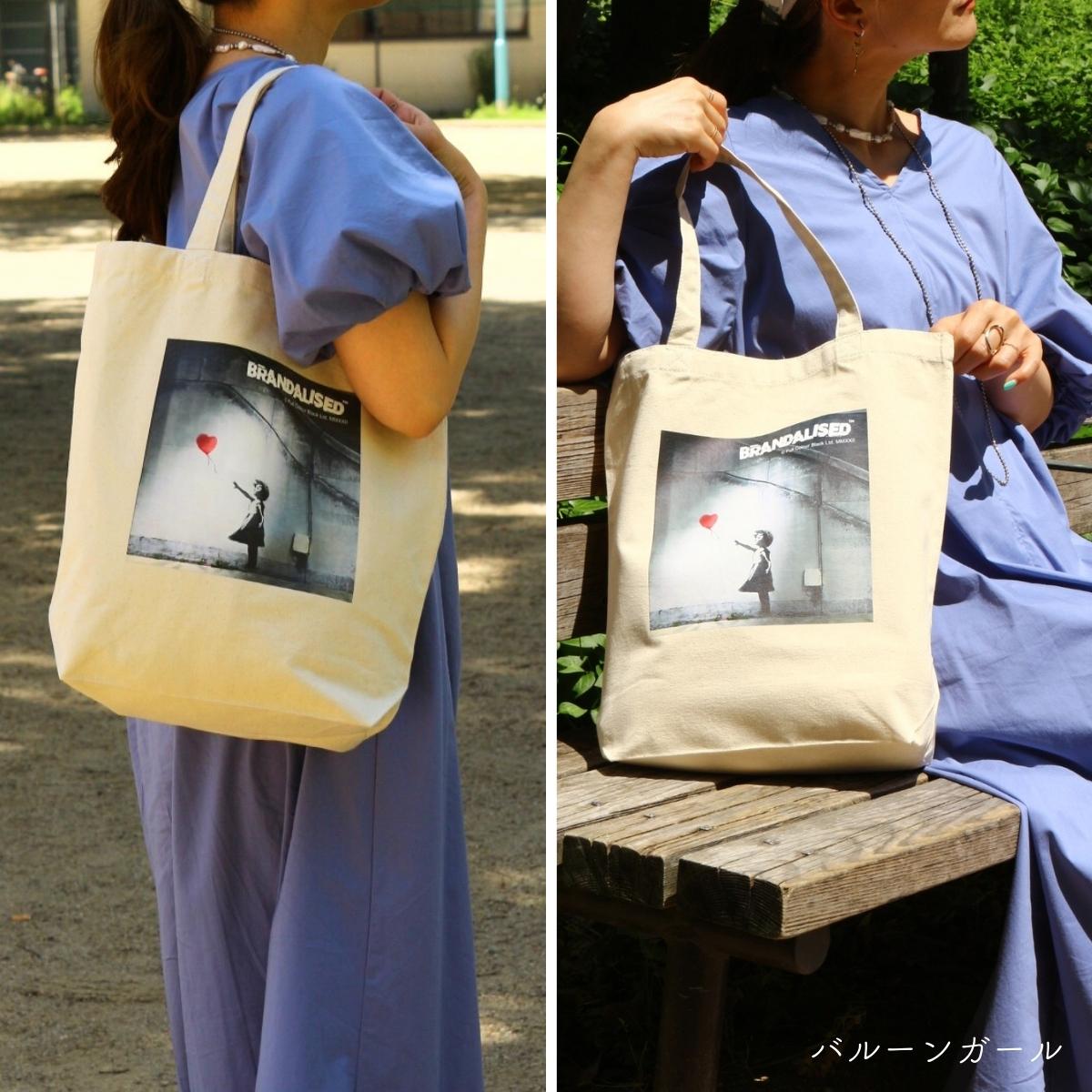 バンクシー キャンバス トートバッグ Mサイズ...の紹介画像3