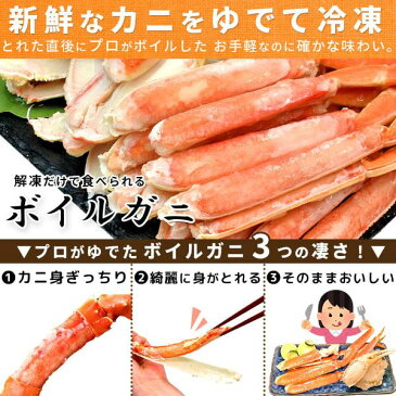 御中元 ボイル ずわいがに ギフト カット済み 900g×3個 2.7kg かに 蟹 ゆでガニ 調理簡単 送料無料 冷凍 ハーフ ポーション 訳あり カニ 父の日