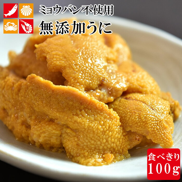 あす楽 無添加 うに ミョウバン 不使用 100g 約2人前 遅れてごめんね 母の日 お祝い お取り寄せグルメ 高級 ウニ 雲丹 海鮮丼 珍味 チリ産 家庭用 海の幸 ギフト プレゼント 刺身 家飲み ブランチング