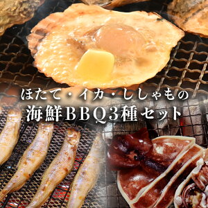 海鮮 BBQ 3種セット ホタテ 真いか ししゃも 3種 貝 スルメイカ お取り寄せグルメ アウトドア バーベキュー 自宅調理 ほたて イカ 子持ちししゃも キャンプ飯 グランピングギフト 浜焼き 御歳暮 お歳暮