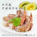 エビアボカドセット 御中元 お中元 海老 アボカド 冷凍 殻付きえび ギフト 詰め合わせ サラダ パスタ 海鮮 冷凍野菜 お得 ヘルシー