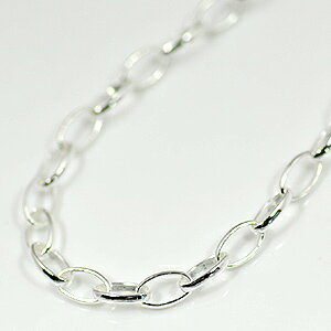 ■詳細：完成型チェーンなので、ご購入後すぐにお使いいただけます。※エンドパーツにより個体差があるため、サイズには多少の誤差があります。種類：ロングロロチェーン材質：SV925サイズ幅：3.4mm 縦幅：5.81mm 線径：0.4mm全長：50cm