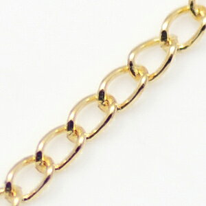 シーフォース 楽天市場店の14KGF 切売チェーン 喜平 幅1.14mm 10cm｜アングル2