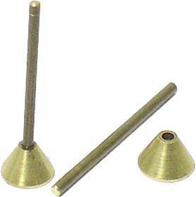 真鍮製 湯口 円錐(棒付き) 1個