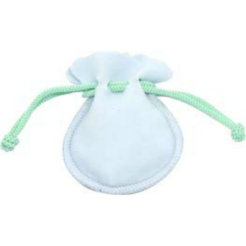 ポーチ S スエード調 スカイブルー