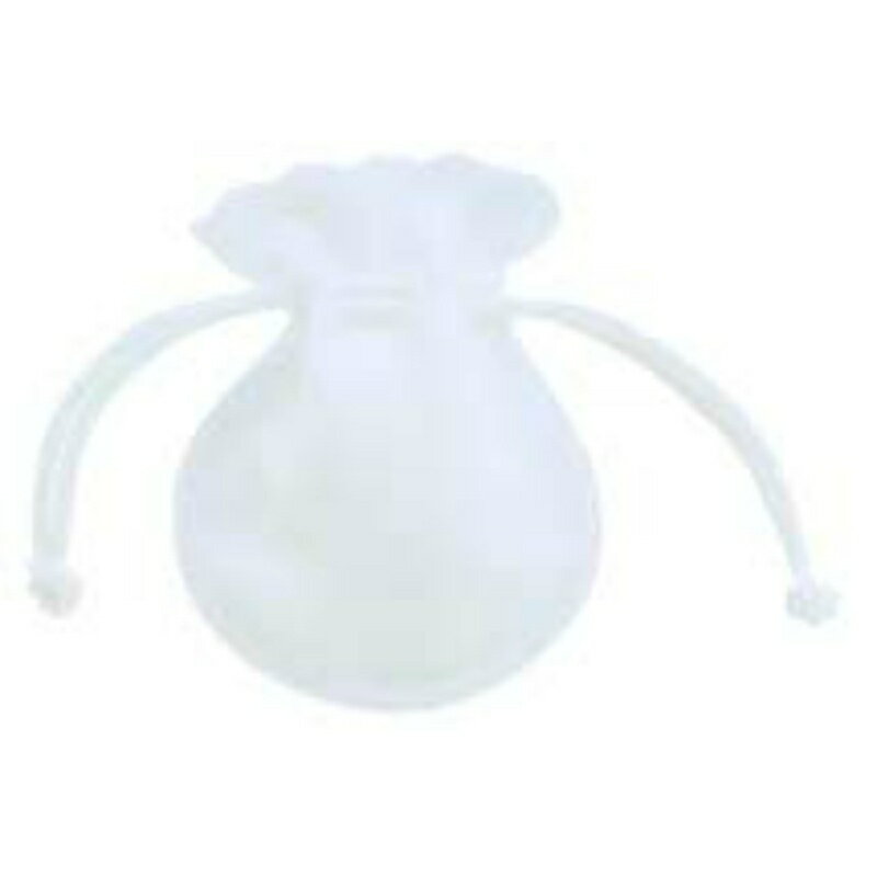 ポーチ S スエード調 ホワイト