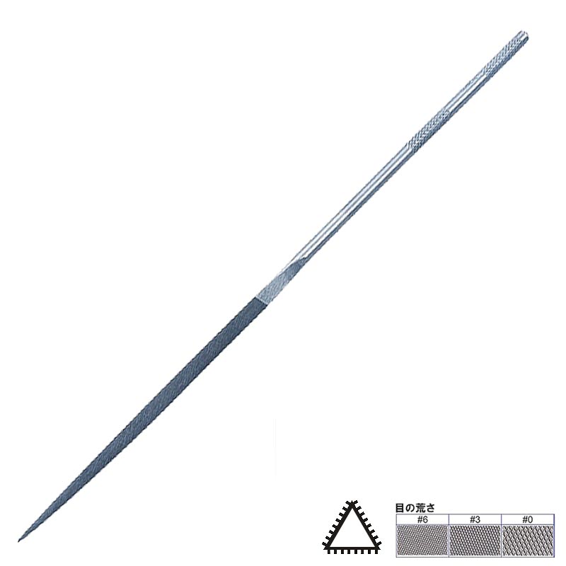 ■詳細：宝飾業界など精密加工を必要とする作業に一番使われている精密ヤスリ 〜注意〜 日本でのヤスリのサイズ表記はmm（ミリ）などでは表さず、「組（くみ）」と呼びます。 5本組という商品名でも、5本セットという意味ではございません。 ご注意ください。 ヤスリの呼び名で●本組とは、1個の鋼材から何本作製できるかといった、ヤスリ独特のサイズ単位になります。 5本組であれば1/5の大きさ、8本組であれば1/8の大きさとなり、数字が大きいほどヤスリサイズは小さくなります。