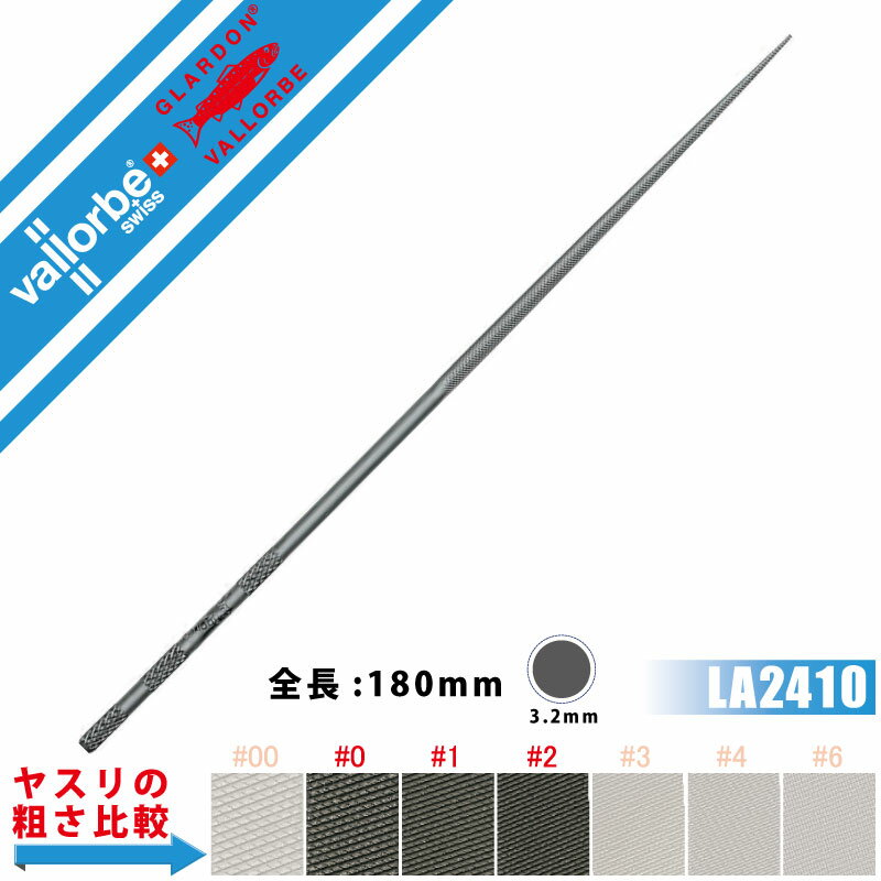 Rakuten - vallorbeヤスリ ニードル 丸 LA2410-180-2