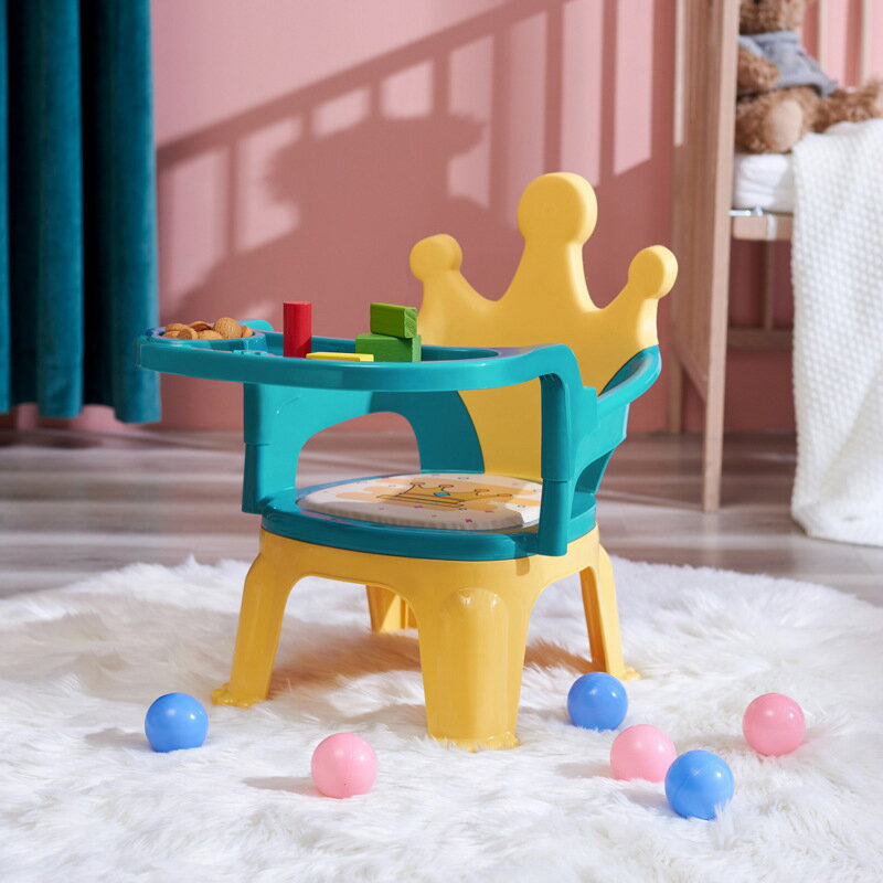 ベビーチェア 小いす テーブルチェア 赤ちゃん用6ヶ月-10歳 お食事椅子 クッション付き 食卓 持ち運び 便利 お食事に便利な 家具 安全ベルト付き