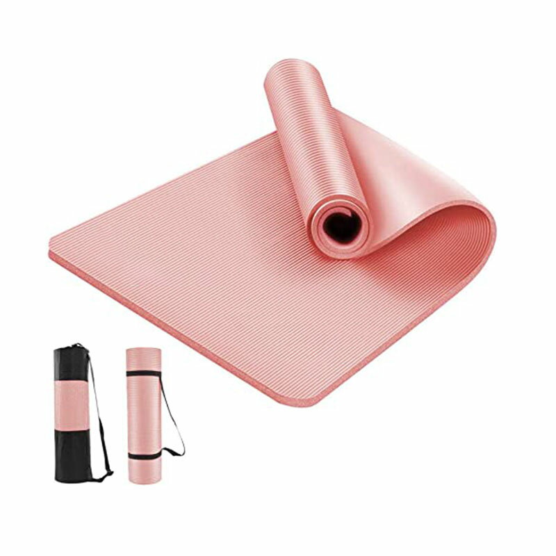 ヨガマット トレーニングマット エクササイズマット おりたたみ ヨガ ピラティス マット 厚さ10mm 軽量 185*80cm 耐久性 肌に優しい 高密度 ニト...
