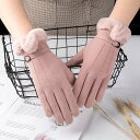 レディース手ぶくろ 防風防寒 秋冬 グローブ 婦人 女性用手袋 フリース 裏起毛 ボア もこもこ スエード 冬 秋 かわいい クリスマス 誕生日 暖かい ギフト...