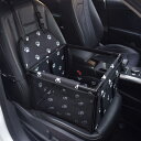 ペットドライブボックス ドライブシート ペット用品 防水 耐摩 滑り止めシートベルト 折り畳み式 飛び出し防止 小型犬用 猫用(4)