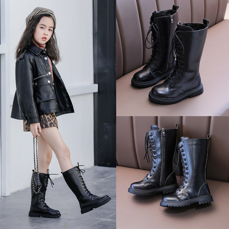 ブーツ キッズ アップロングブーツ　女の子 ショートブーツ ブーティ 子供靴 レー...