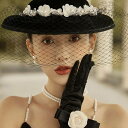 レディース帽子 礼帽 つば広 ハット UVカット 欧風 ヘッドドレス 両用 オシャレ エレガント 大きいサイズ 小顔飾り 紫外線対策 日焼け止め 旅行 教会 結婚式 パーティー 婦人 女子 女優 アウトドア ビーチ 花火大会 夏祭り 夏秋