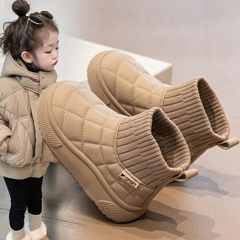 Rakuten - キッズブーツ キッズ ムートン ブーツ 子供 靴 女の子 男の子 防寒 雪 スノー 暖かい ファー ボア
