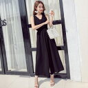 オールインワン サロペット レディース ノースリーブ カシュクール パンツ 夏服 夏物 シンプル 大人可愛い 無地