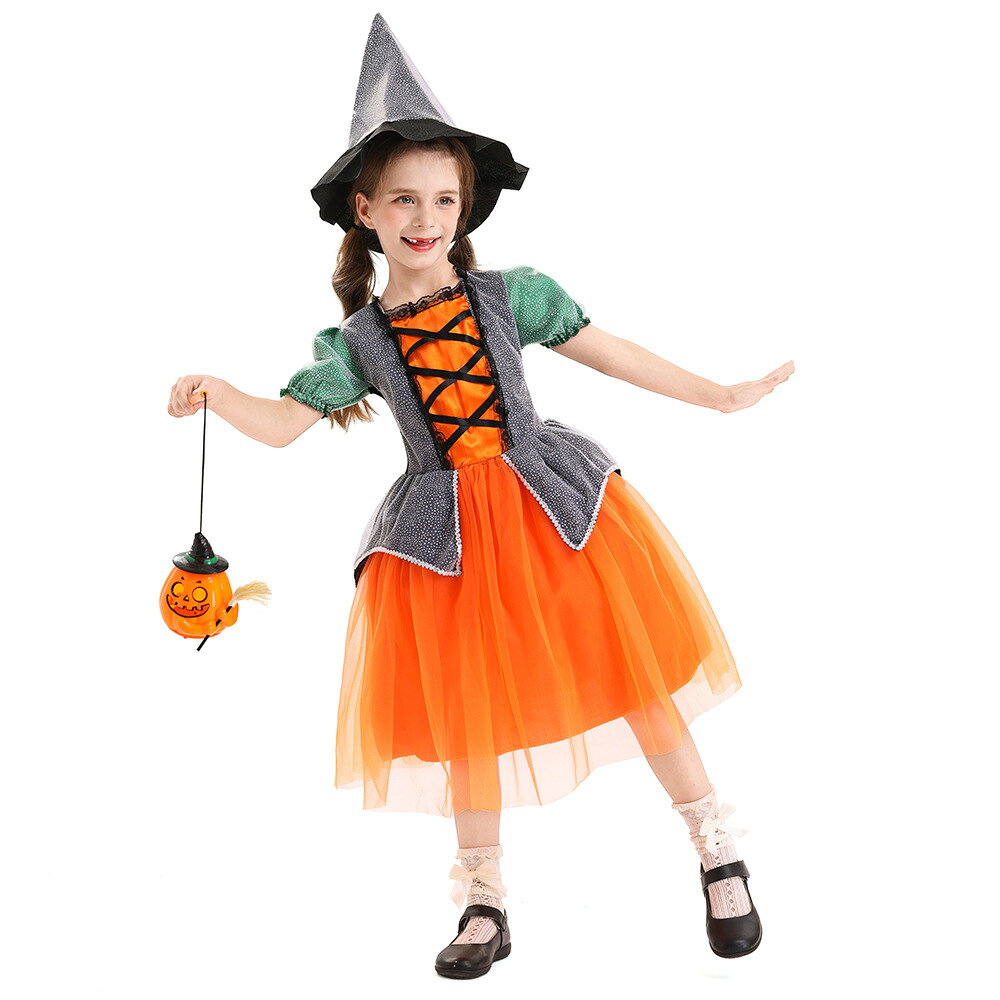 Rakuten - ハロウィン コスプレ ハロウィン 仮装 子供 キッズ服 プリンセスドレス ハロウィン 変装 チュール ワンピース 魔女 帽子付き かわいい コスチューム ステージ 衣装 女の子 仮装 入学式 文化祭 学園祭 子供用 パーティー