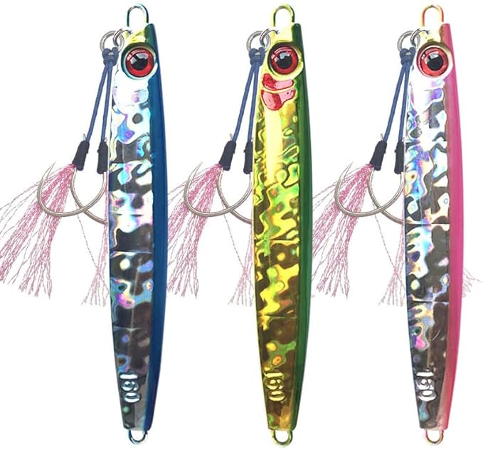 3本セット メタルジグセット 高コスパ 爆釣 80g 120g 150g フックなし 飛距離 鉄板ルアー シーバス ヒラメ サワラ 青物 タチウオ ハタ アジ マグロ サワラ 釣り 船用 ジギング ルアー ケース付き 釣り用品 釣具 フィッシング アウトドア フックなし