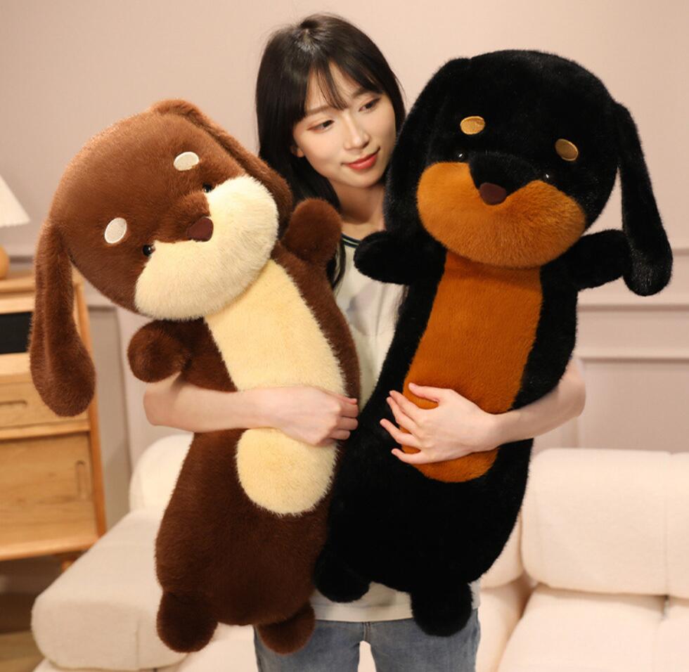 Rakuten - ぬいぐるみ 犬 ダックスフンド 犬 ぬいぐるみ ミニチュアダックスフンド 子供 男の子 おもちゃ ギフト 装飾工芸品 イヌ ふわふわ 動物 抱き枕 クリスマス お誕生日 記念日 プレゼント 35cm 50cm 75cm 3歳以上