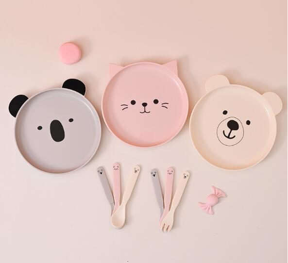 子供食器セット 5点セット 子ども用食器 ベビー食器 離乳食 くま 動物 かわいい キ...