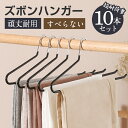 ハンガー ズボン スカート 10本セット すべらない ズボンハンガー スカートハンガー クリップハンガー パンツ 連結 プラスチック ボトム用 ズボン用 スラッ...