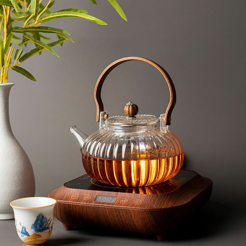 ポカロティー 耐ガラス ガラス急須 ティーポットフルーツティー リーフティー 湯沸 水注 ガラス 茶入 茶注 工芸品和食器耐熱ガラス 直火対応 大容量 bl16