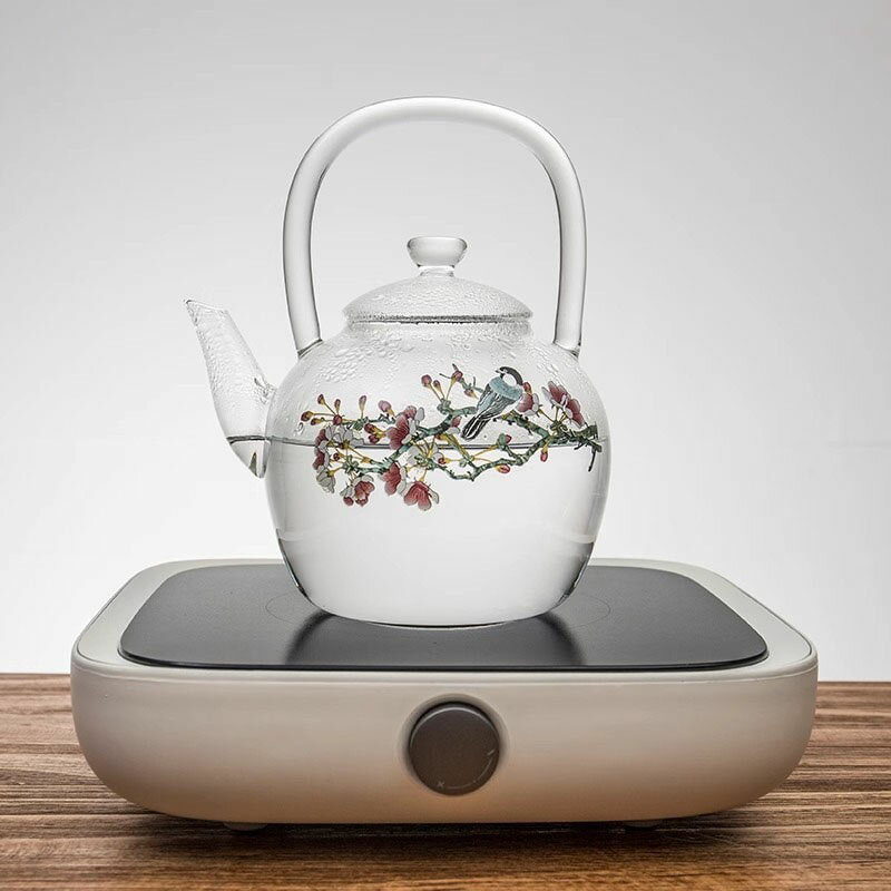 ポカロティー 耐ガラス ガラス急須 ティーポットフルーツティー リーフティー 湯沸 水注 ガラス 茶入 茶注 工芸品和食器耐熱ガラス 直火対応 大容量 bl39