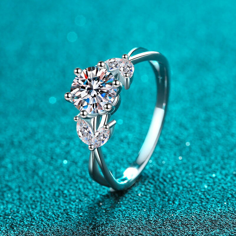 モアサナイト リング 指輪 モアッサナイト リング モアサナイトリング 1ct シルバー925 人工ダイヤモン..