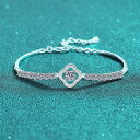 モアッサナイト ブレスレット 1.9ct シルバー925 レディー 普段使い 冠婚葬祭 ブレスレット 結婚式 モアサナイト 入学式 卒業式 人工ダイヤモンド ブレスレット プレゼント パーティー msl29(4)