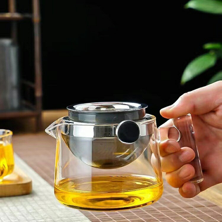 ティーポット ポカロティー 耐熱ガラス ガラスティーポット ガラス製ポット ガラス急須 茶器 フルーツティー リーフティー 湯沸 水注 ガラス 茶入 茶注 工芸品 和食器 透明 bl60