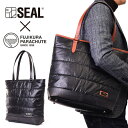 SEAL ビジネスバッグ トートバッグ メンズ 藤倉航装 コラボ 縦長 キルティング トートバッグ AIR MODEL SEAL シール バッグ ビジネスバッグ A4 B4 防水 廃タイヤ タイヤチューブ 軽量 日本製 黒 プレゼント ギフト