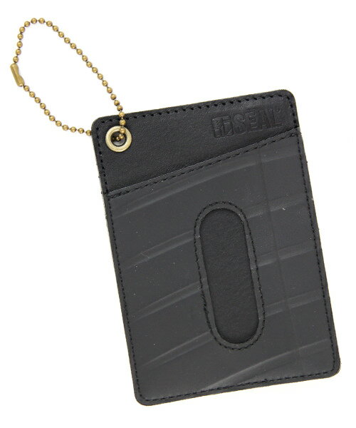 パスケース メンズ SEAL シール カードケース 財布 防水・耐水 廃タイヤ タイヤチューブ 人気 日本製 黒 プレゼント ギフト