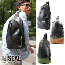 SEAL store ボディバッグ メンズ デザイナーズ ボディバッグ メンズ ワン ショルダーバッグ ボディバッグ SEAL シール ブランド 防水 耐水 廃タイヤ 日本製 黒 プレゼント B5 本革 斜め掛け 大きめ B5 iPad ギフト