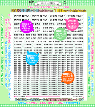 941枚◎小さなシール増量版算数セット向けお名前シール選べる素材/透明/白【漢字とひらがな】両方印刷レンジ・食洗機OK☆(防水・耐熱)薄いシンプルネーム【ピンセット付き】おはじき・縦書・横書入学入園☆ 小学校 新学期対策ネコポス便送料無料