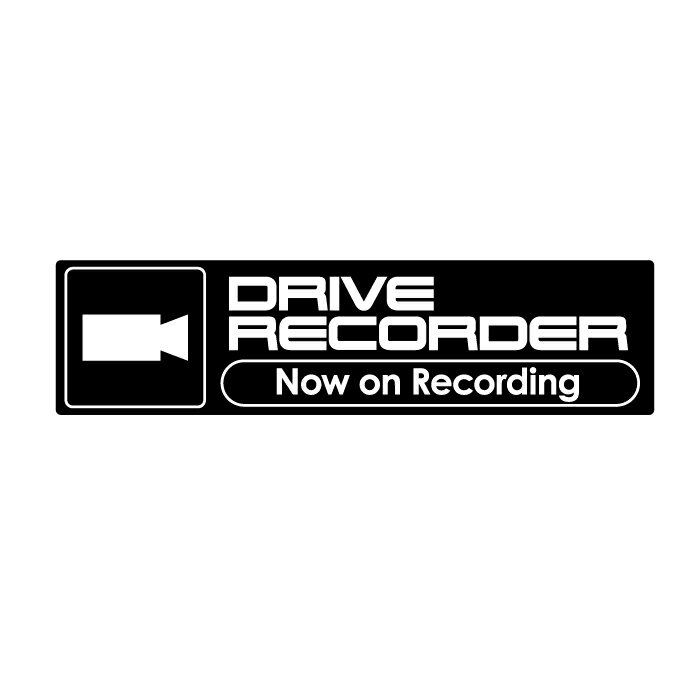 Seal&Sticker's ドライブレコーダー クールデザインステッカー rsts-drvrec_03c_st 　ドラレコ ステッカー　録画　セキュリティ　シンプル　スタイリッシュ