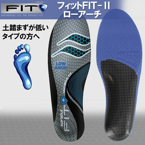 SOFSOLE(ソフソール)フィットFIT-2 ローアーチ(中敷/インソール/男女兼用)