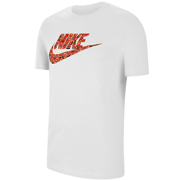 NIKE (ナイキ) フューチュラ シューボックス Tシャツ CW0433 スポーツウエア 半袖 リラックス 部屋着 ホワイト (パケット便送料無料)