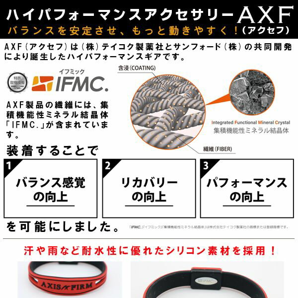 (パケット便送料無料) AXF(アクセフ) シリコンブレスレット リストバンド/ブレスレット 2