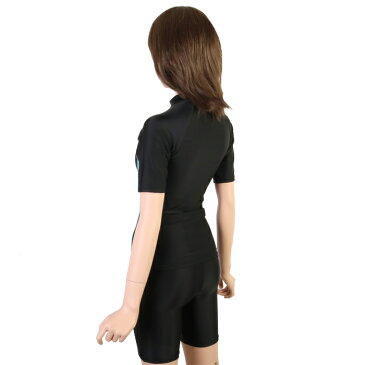 【あす楽】(パケット便送料無料)FILA フィラ スクール水着 ラッシュガードタイプ 女子/大人サイズ UPF50+ 捲れ防止 カップ付き 120-674