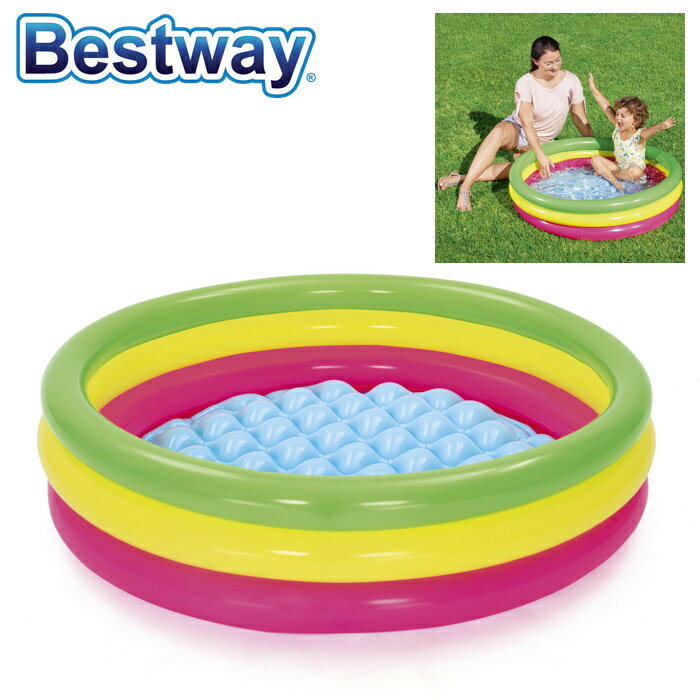 Bestway ベストウェイ レインボーリングプール102cm ベビー用プール/水遊び 1001319991-51104