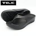 TELIC テリック W-FLIPFLOP 厚底 BLACK(ブラック) メンズ リカバリーサンダル スイム/トライアスロン